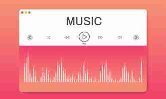 Vector gratuito illustation of music concpet