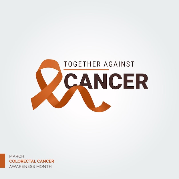 Vector gratuito ilumina el camino campaña de antecedentes de vectores de cáncer colorrectal