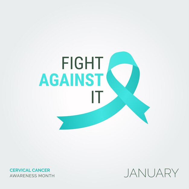 Iluminar la lucha contra el cáncer de cuello uterino Vector carteles de fondo