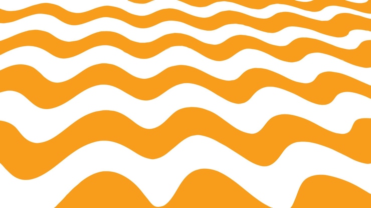 Vector gratuito ilusión óptica rayas de color naranja