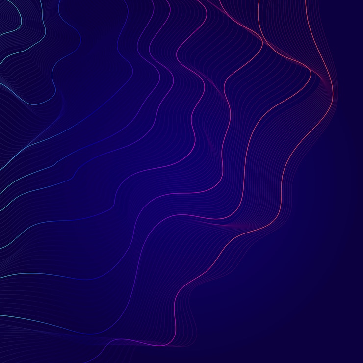 Vector gratuito ilustración abstracta colorida de las líneas de contorno