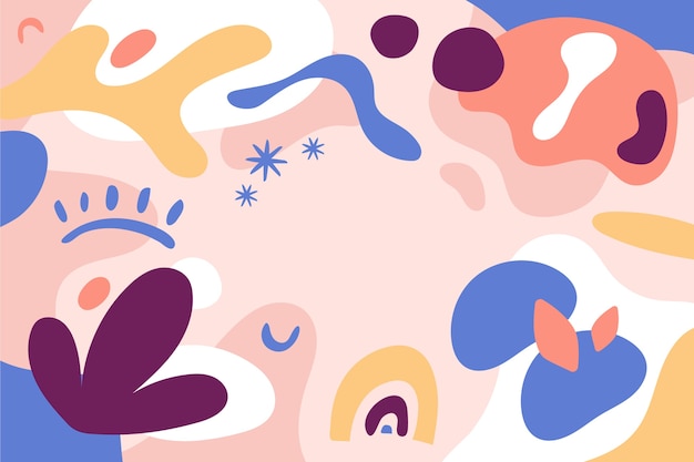 Ilustración abstracta de diseño plano