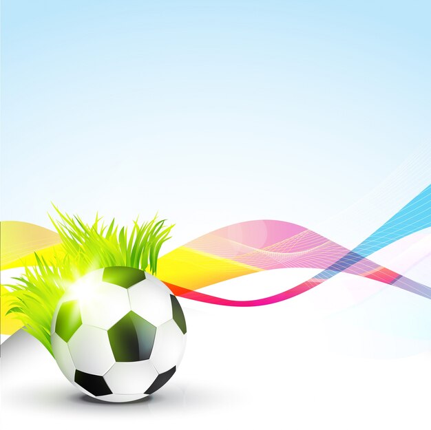 Ilustración abstracta de fondo de fútbol