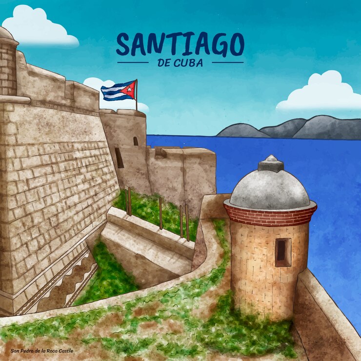 Vector gratuito ilustración de acuarela cuba