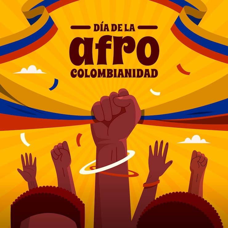 Vector gratuito ilustración de afrocolombianidad plana