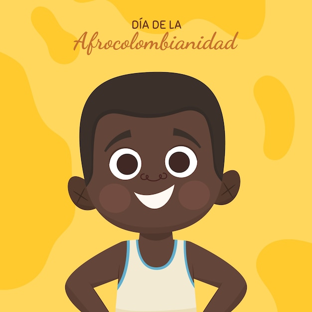 Vector gratuito ilustración de afrocolombianidad plana