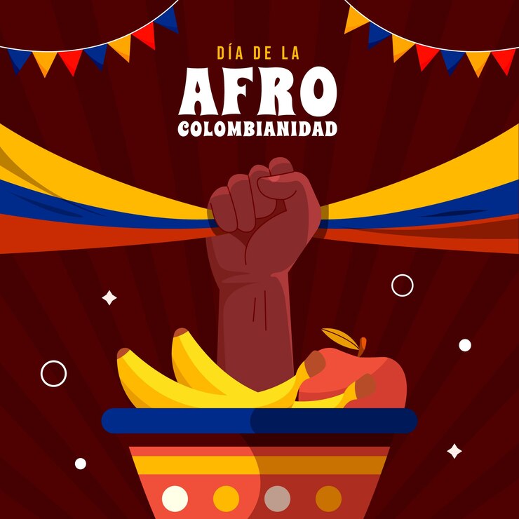 Vector gratuito ilustración de afrocolombianidad plana