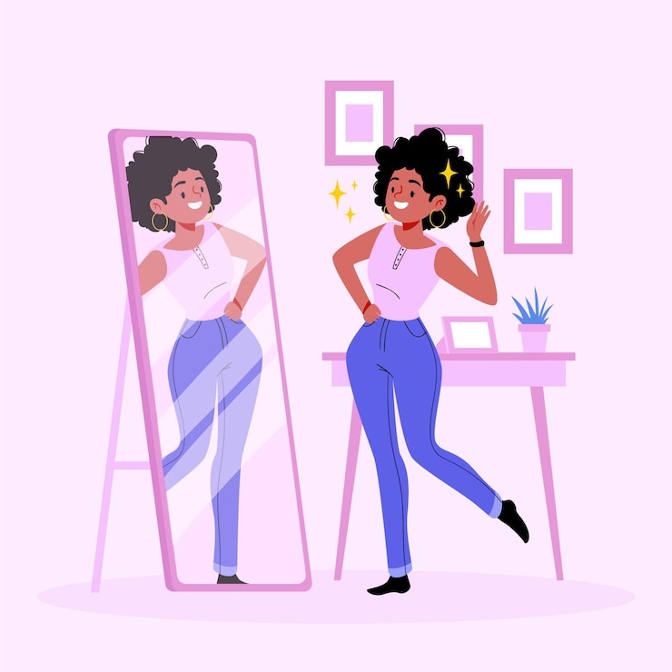 Vector gratuito ilustración de alta autoestima