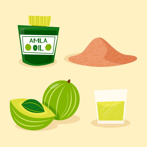 Ilustración de amla plana orgánica