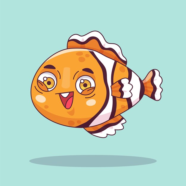 Ilustración de animales de dibujos animados dibujada a mano