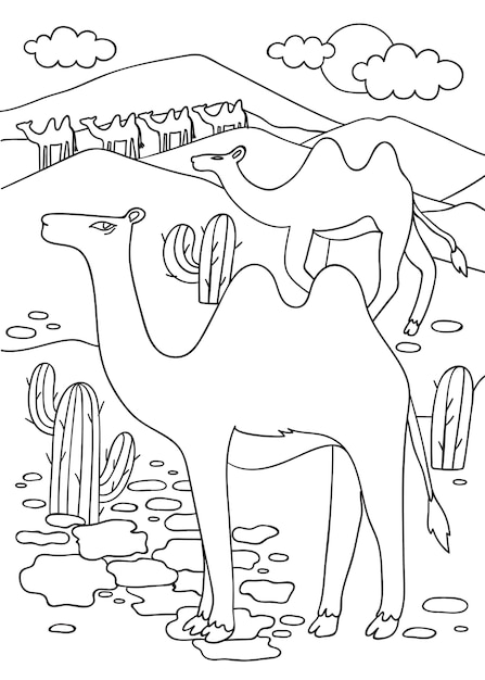 Vector gratuito ilustración de animales del zoológico dibujados a mano