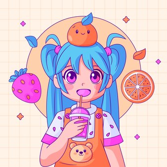 Vectores e ilustraciones de Anime kawaii para descargar gratis