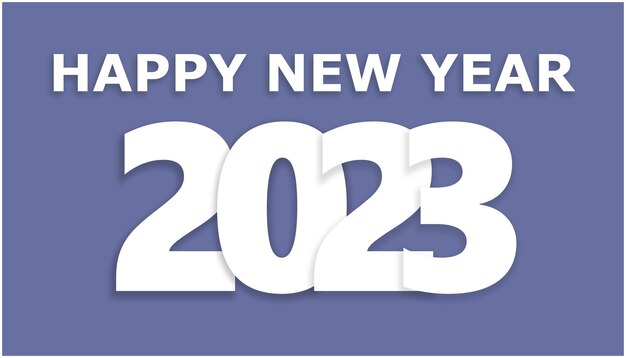 Ilustración de año nuevo 2023 con fondo pastel saludos de feliz año nuevo