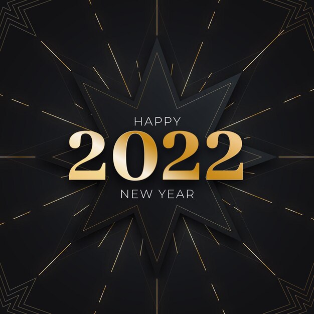 Ilustración de año nuevo degradado