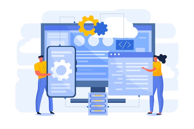 Ilustración de api de diseño plano dibujado a mano