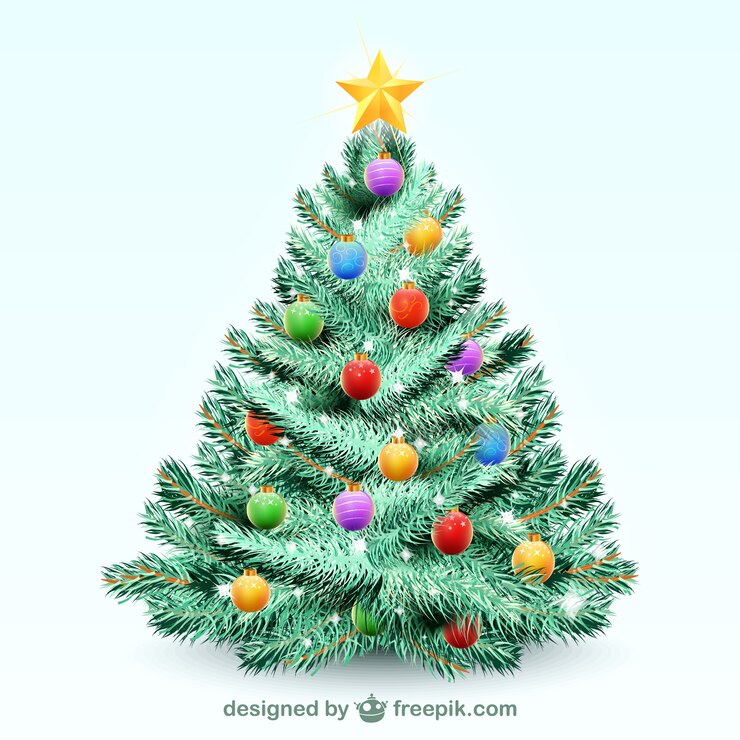Vector gratuito ilustración de árbol de navidad