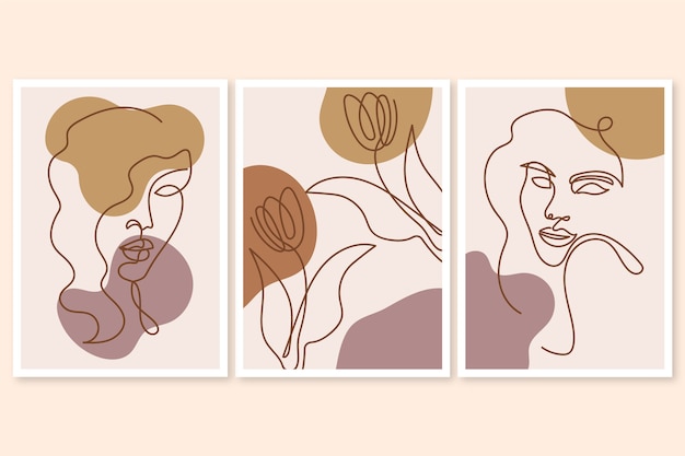 Ilustración de arte de una línea dibujada a mano