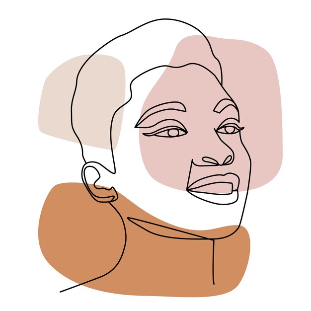 Ilustración de arte de una línea dibujada a mano