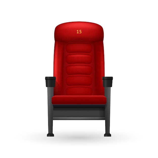 Vector gratuito ilustración de asiento de cine