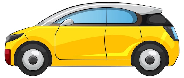 Vector gratuito ilustración de un automóvil compacto moderno y elegante
