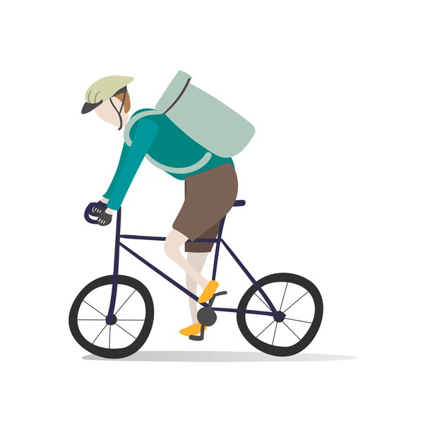 Ilustración del avatar humano con el medio ambiente