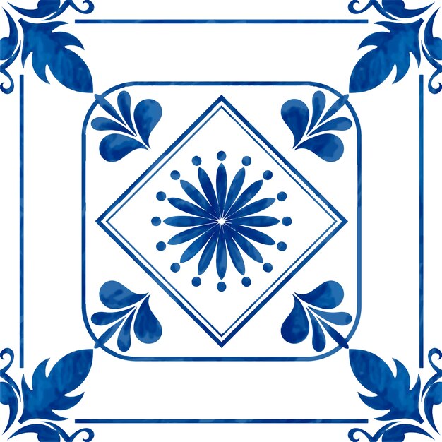 Ilustración de azulejos con textura patrón