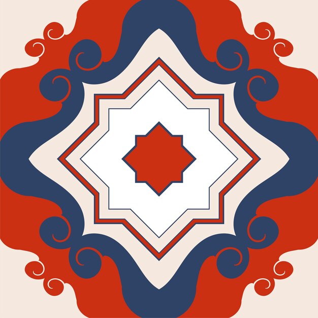 Ilustración de azulejos con textura patrón