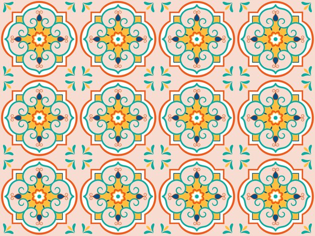 Ilustración de azulejos con textura patrón