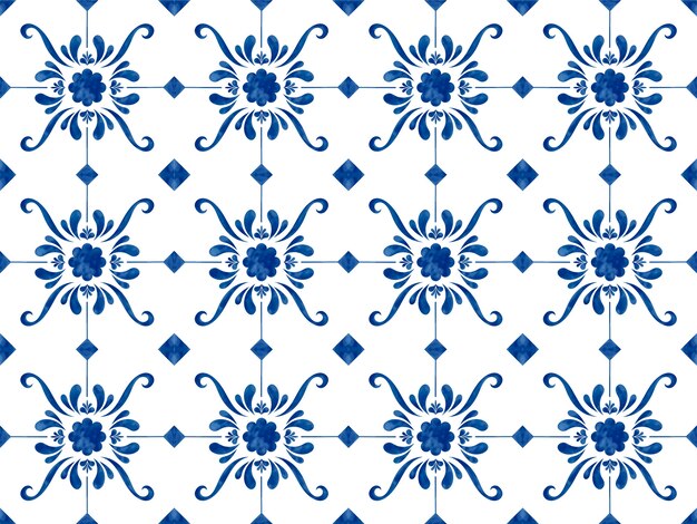 Ilustración de azulejos con textura patrón