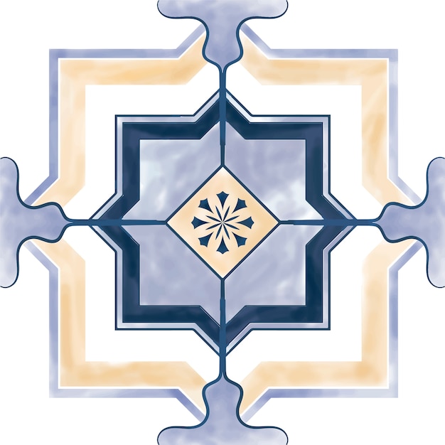 Ilustración de azulejos con textura patrón