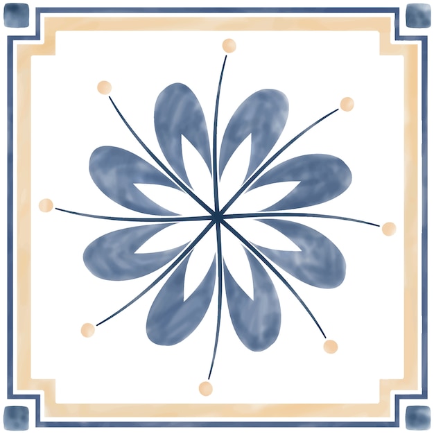 Ilustración de azulejos con textura patrón