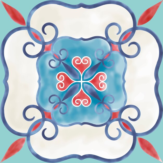 Ilustración de azulejos con textura patrón