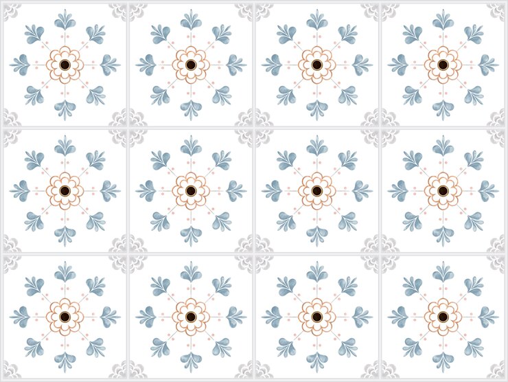 Vector gratuito ilustración de azulejos con textura patrón