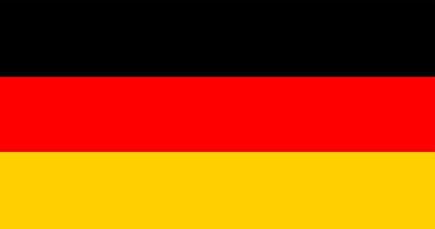 Ilustración de la bandera alemana