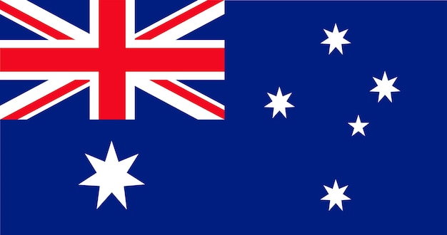 Ilustración de la bandera de australia