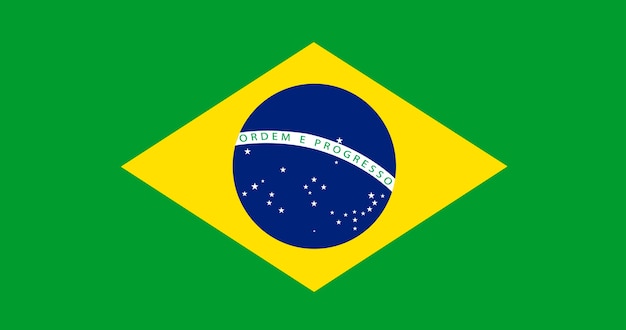 Ilustración de la bandera de Brasil