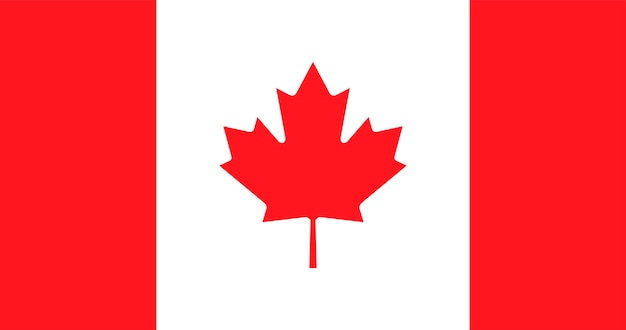 Ilustración de la bandera de Canadá