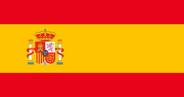 Ilustración de la bandera de españa vector gratuito