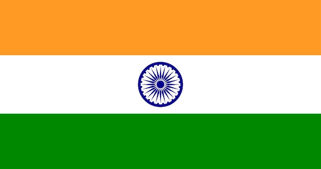 Ilustración de la bandera de India