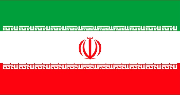 Ilustración de la bandera de Irán