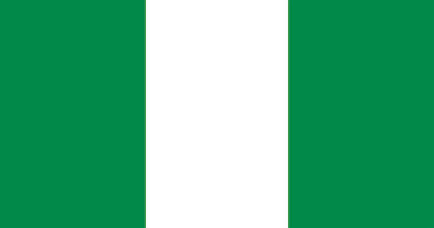 Ilustración de la bandera de Nigeria