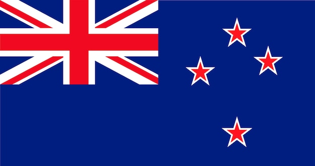 Ilustración de la bandera de Nueva Zelanda