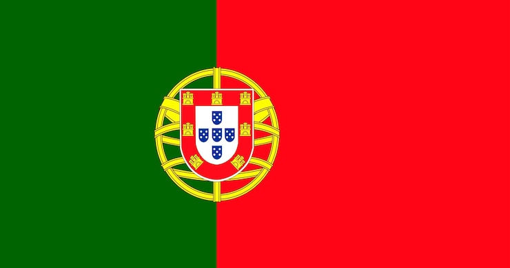 Vector gratuito ilustración de la bandera de portugal