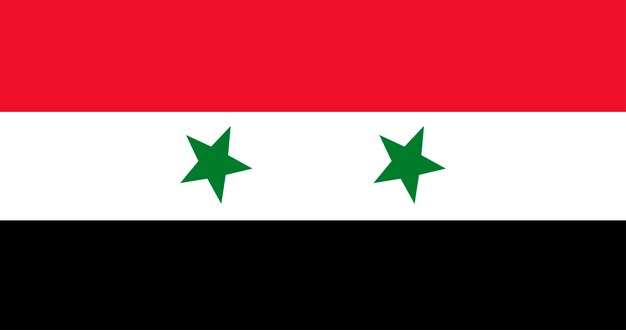 Ilustración de la bandera de Siria