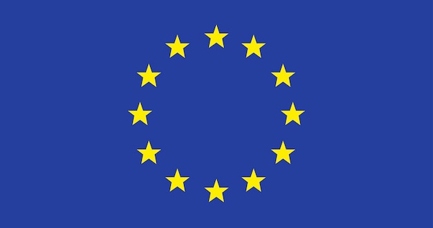 Ilustración de la bandera de la Unión Europea