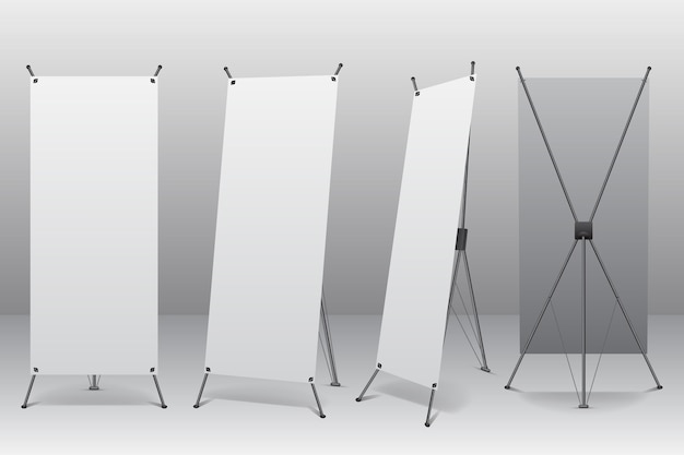 Ilustración de banners de soporte X