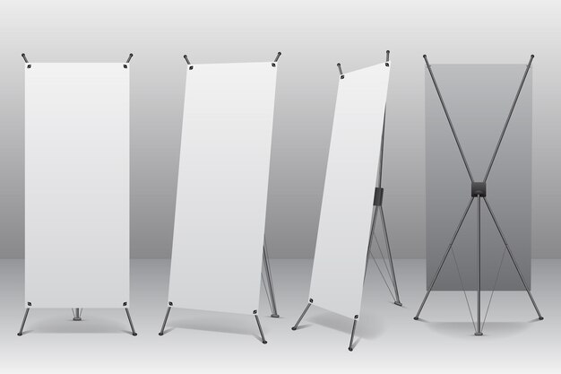 Ilustración de banners de soporte X