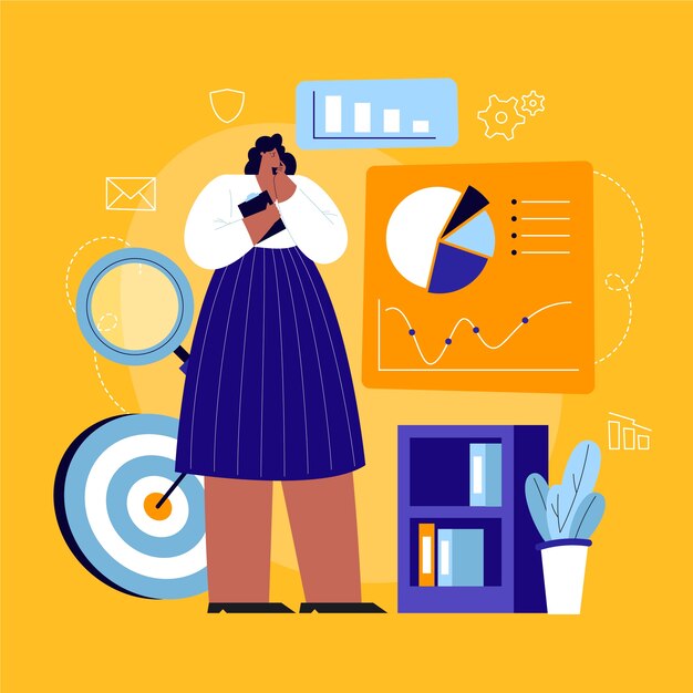 Ilustración basada en datos dibujados a mano