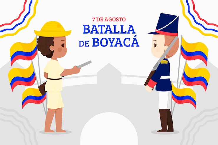 Vector gratuito ilustración batalla de boyaca