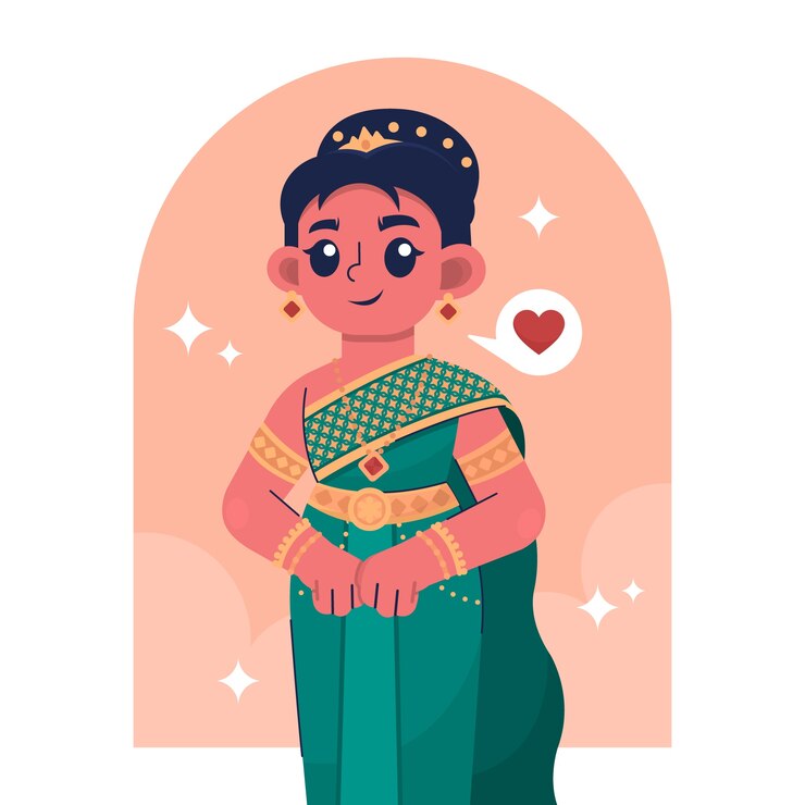 Vector gratuito ilustración de belleza étnica dibujada a mano